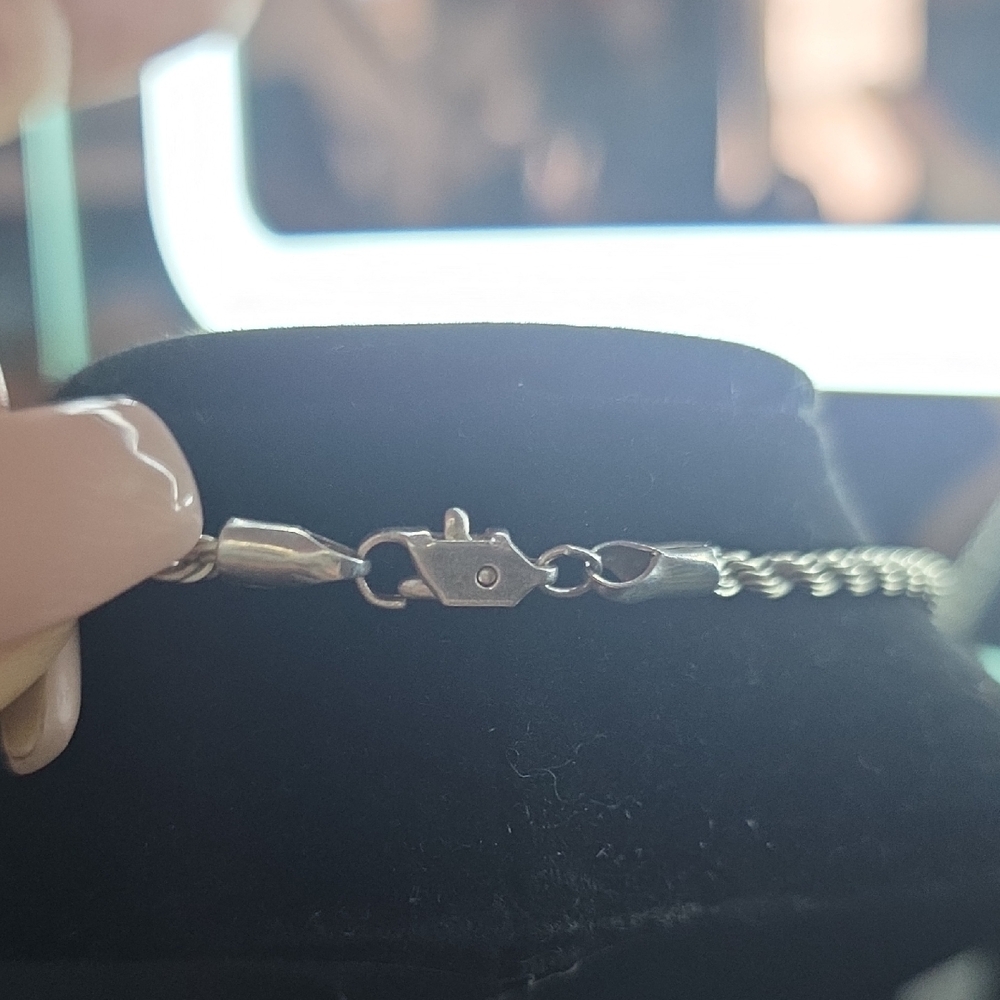 Source Unknown SILVER Rope Chain Necklace - Picture 4 of 5